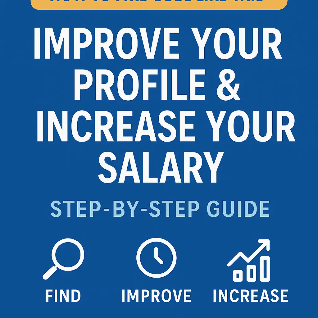 Read more about the article How to Find Jobs Like This, Improve Your Profile & Increase Your Salary – Step-by-Step Guide
